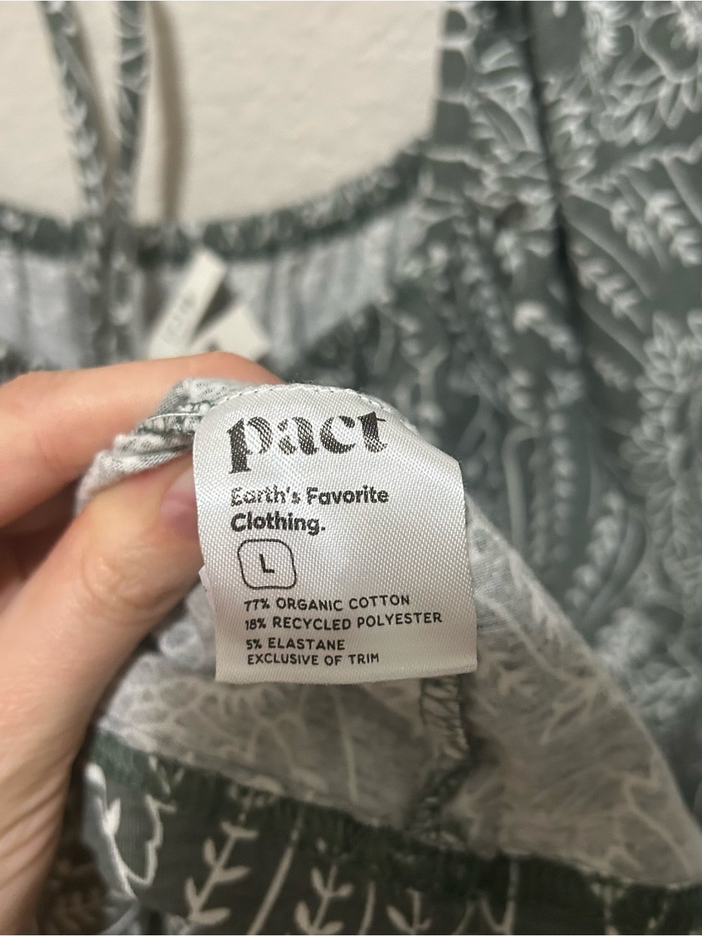 Pact Green Printed Square-Neck Midi Dress - Picture 11 of 11